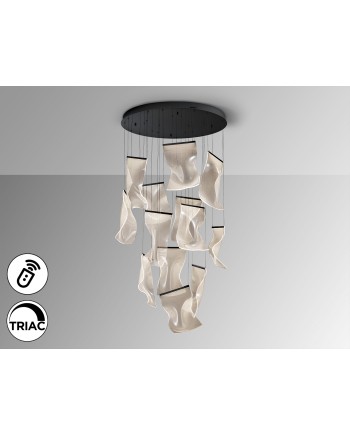 VELOS - LAMPARA 13L NEGRO DIMABLE